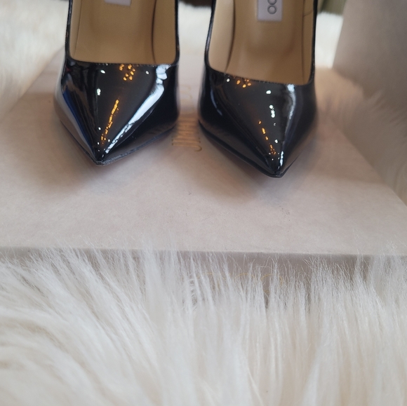 JIMMY CHOO Patent Leather Anouk 120 Pump Size 38 - Picture 9 of 13